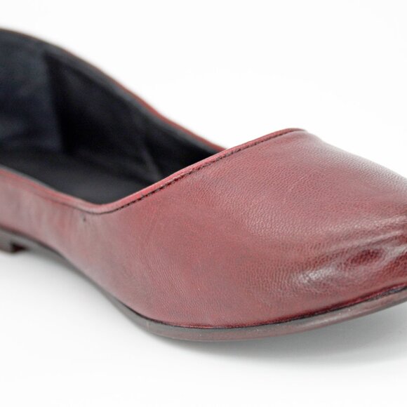Thursday Everyday Women's ‘Feliz’ Burgundy Leather Ballet Flat: Size 11.5 - Picture 6 of 8